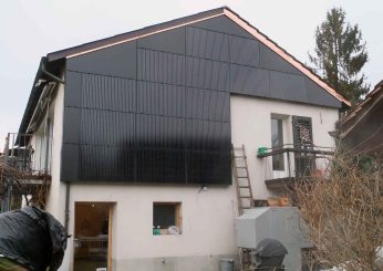 Schlüsselfertige Photovoltaik Anlage – Fassade– Region Zürcher Oberland